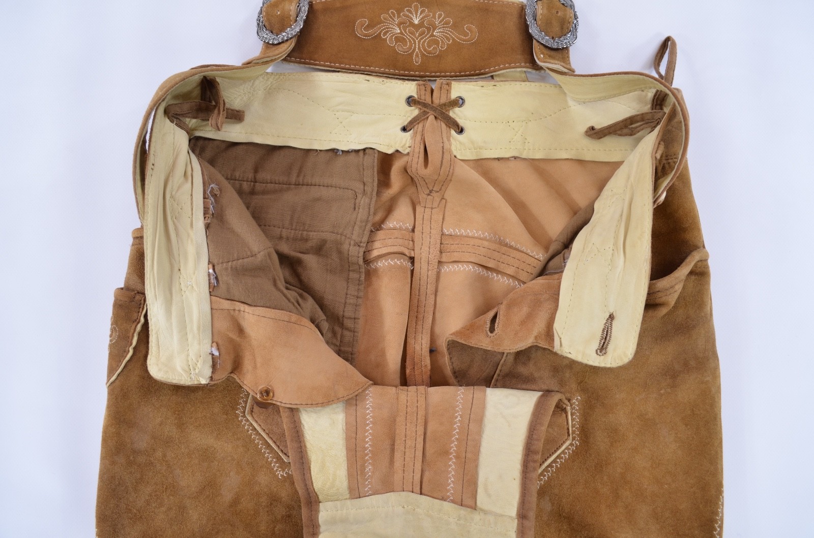 Scharzenberger Tyrol Bavarian Lederhosen Leather Pants Mens EUR 50 / US ~W33