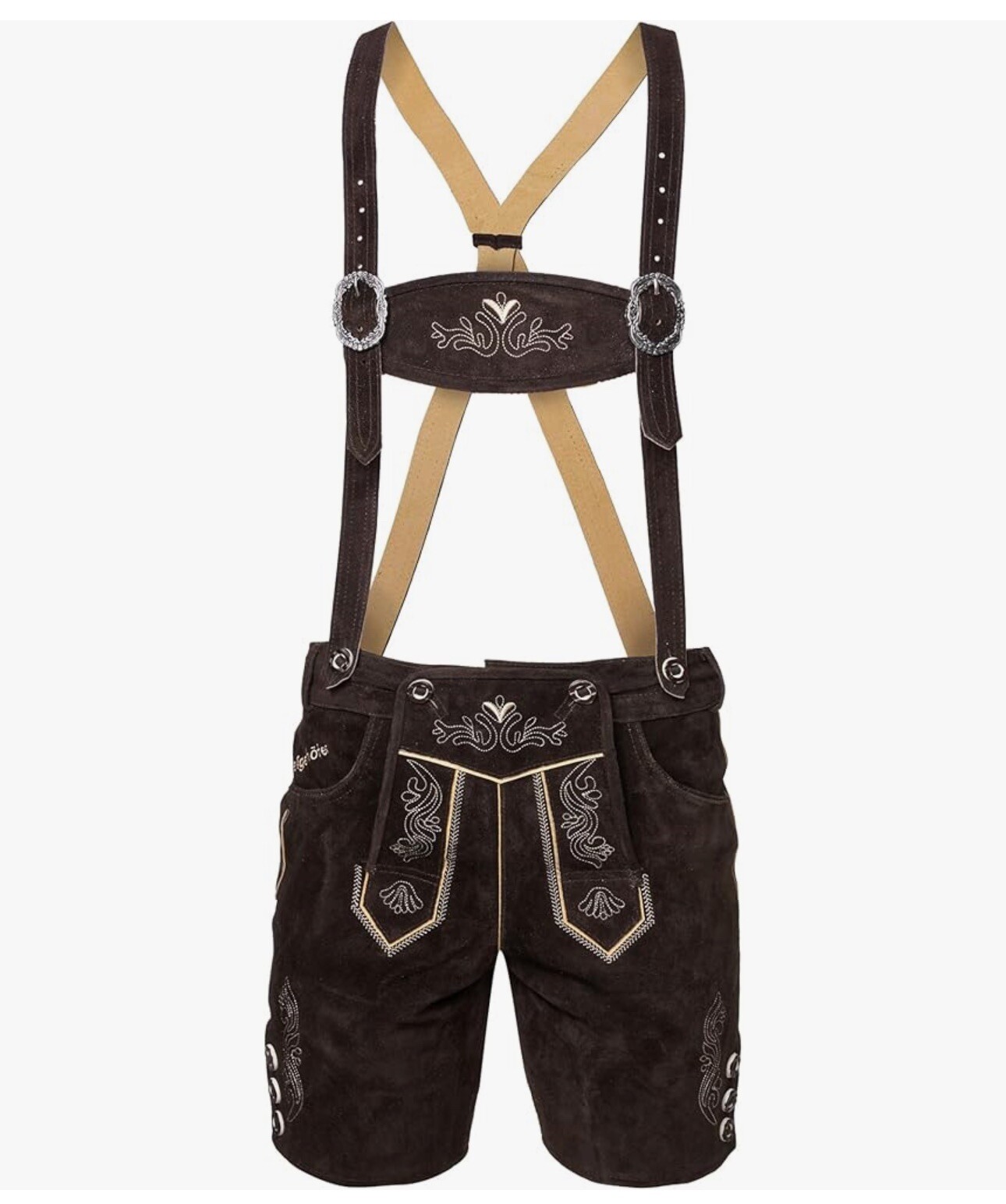 STEIGENHÖFER Men’s Short Bavarian Lederhosen Oktoberfest Designed In Germany 36