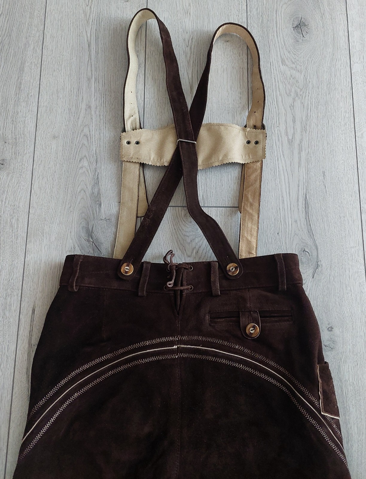 Bavarian Lederhosen LIVERGY, Shorts Leather, size EU 48, US – M , used, Pakistan
