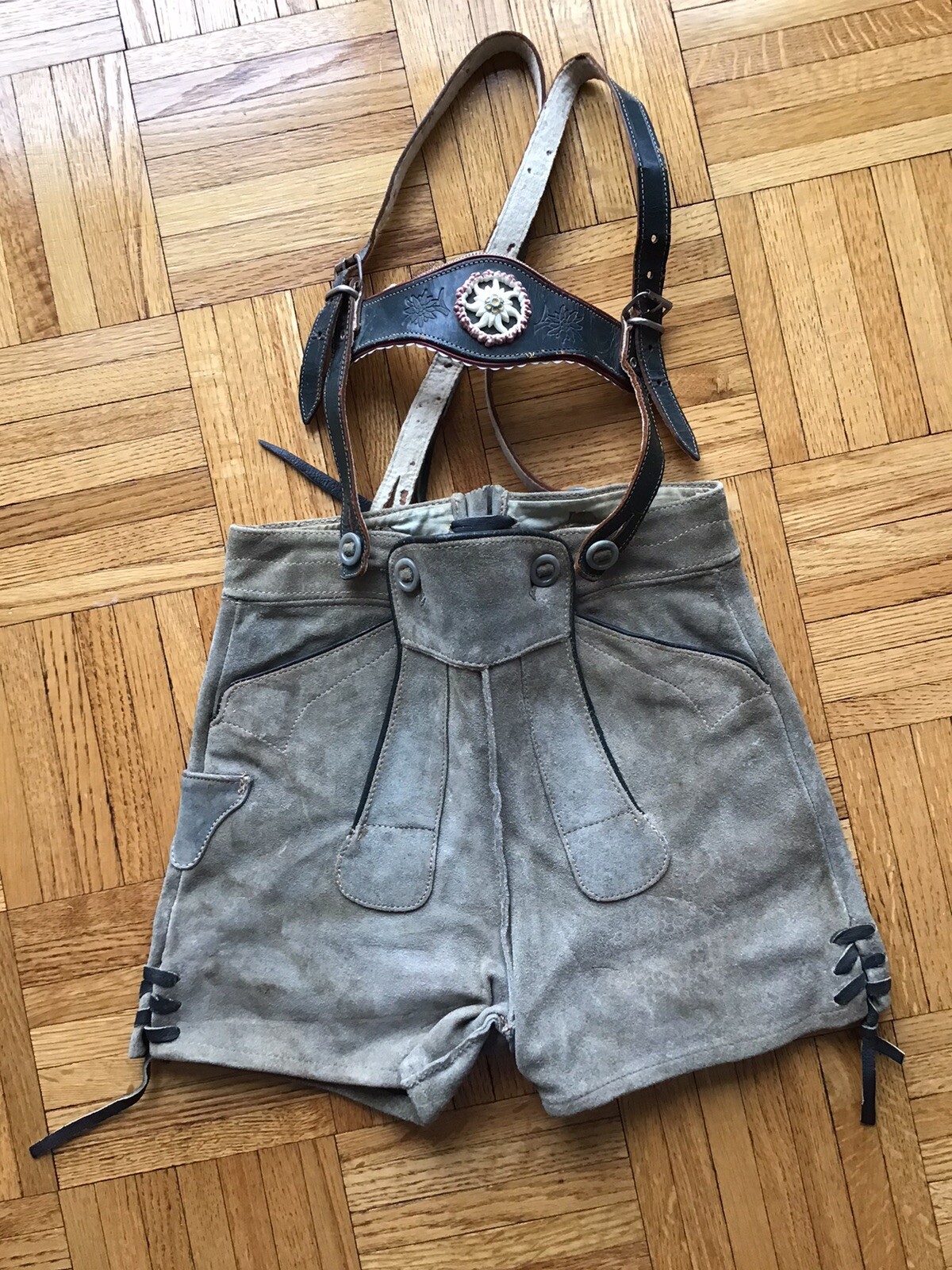 Vintage Children’s Leather Lederhosen by Pfaffenreller