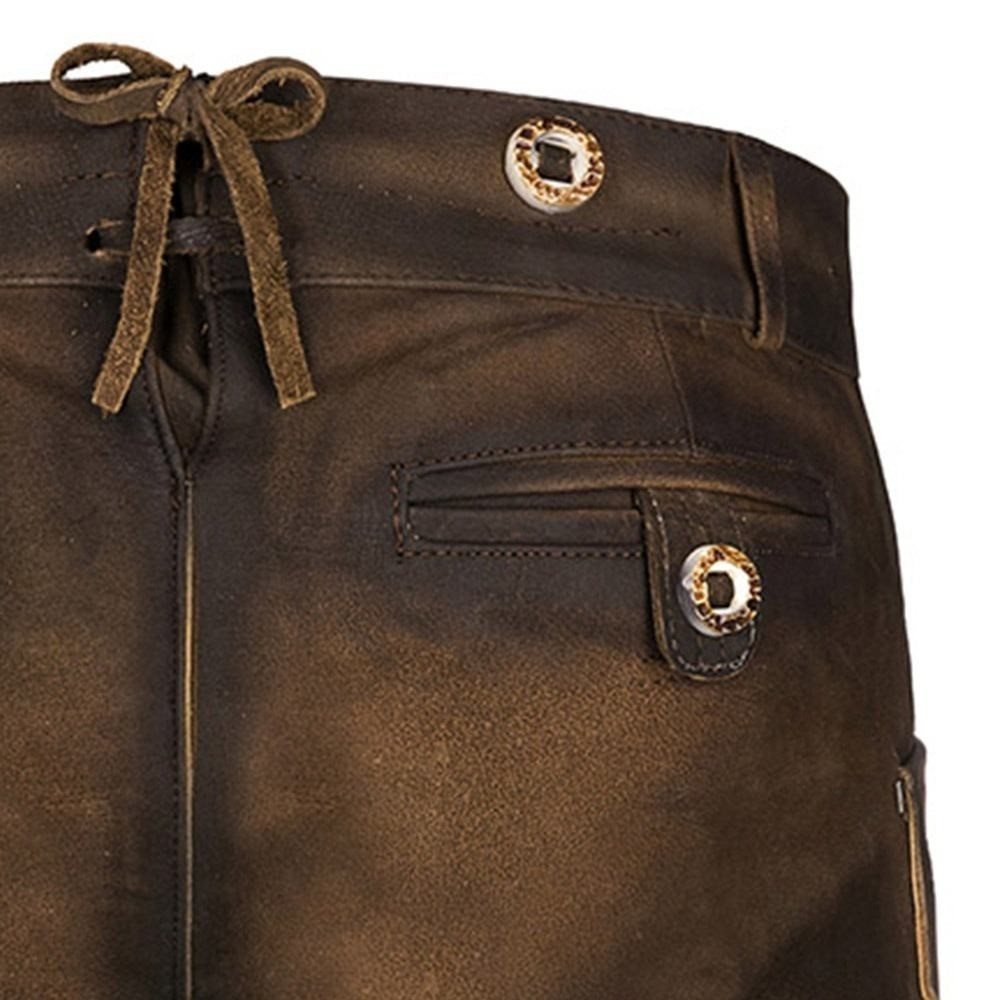 Men’s Lederhosen Shorts German Bavarian Leather Oktoberfest Costume