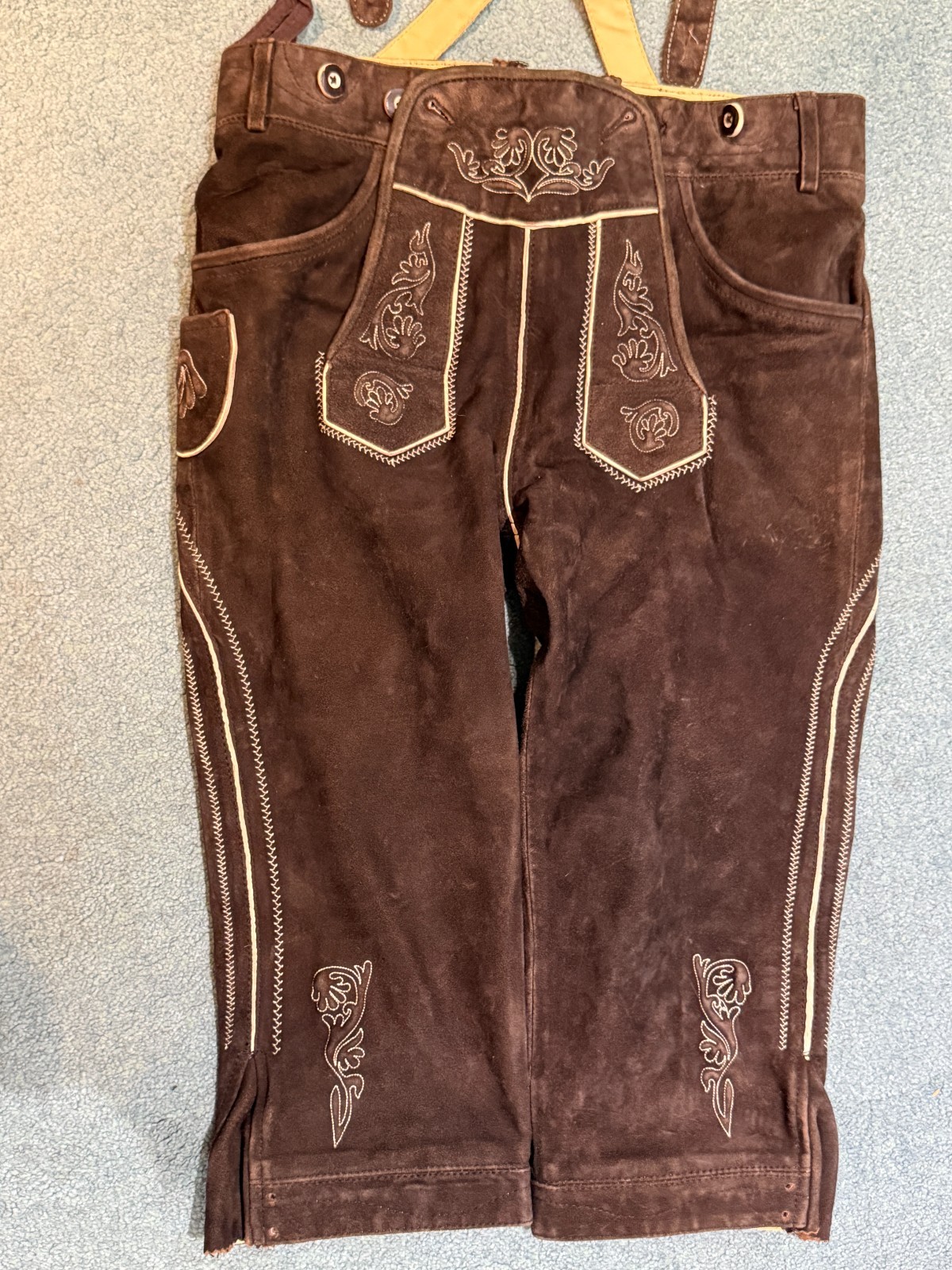 Genuine Leather Austrian Lederhosen (Bundhosen style) size 44