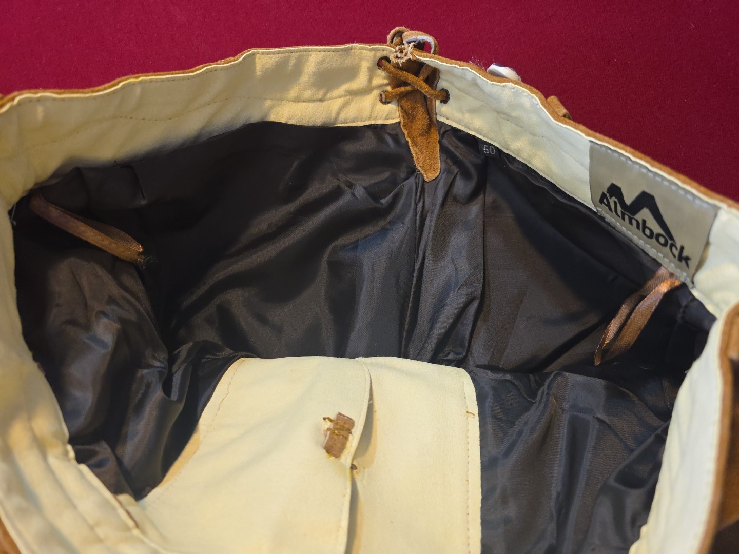 Otto Almbock Lederhosen Pants Men’s 35 Eu50 Suede German Oktoberfest Embroidered