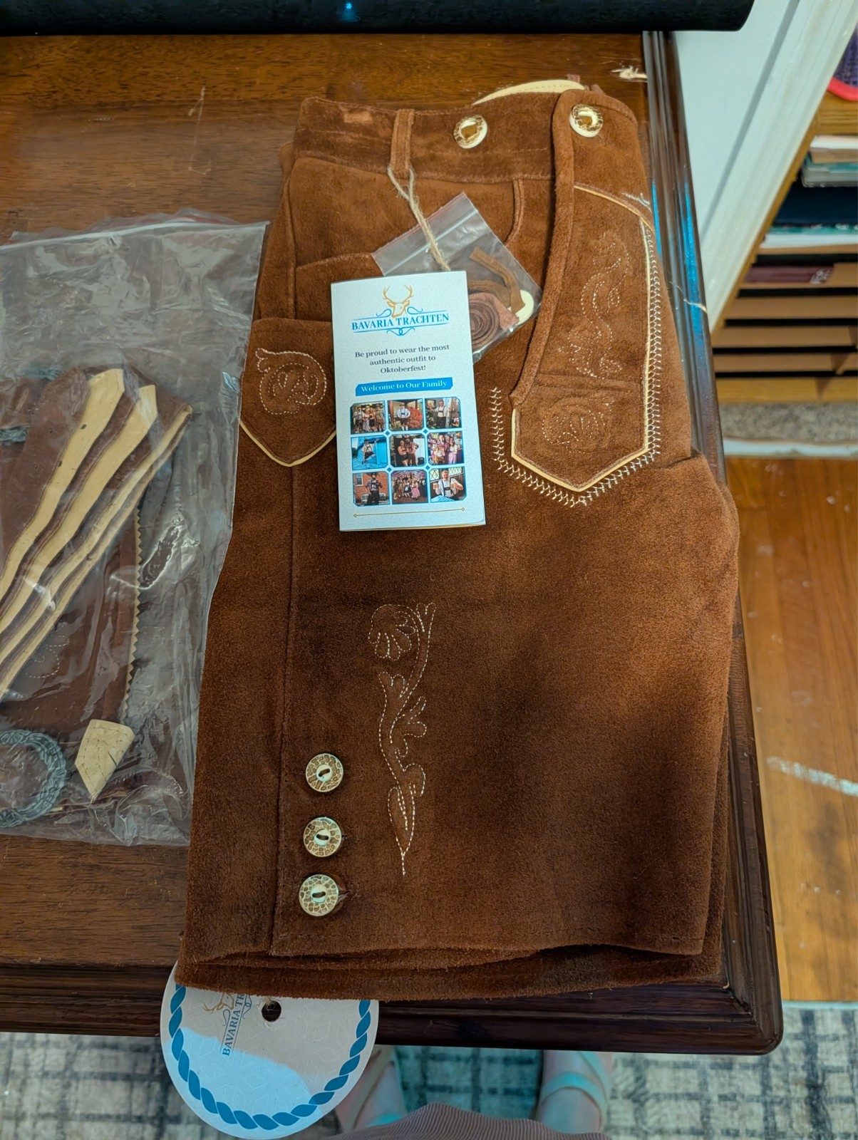 Complete Lederhosen Set made from 100% Genuine Leather. New with Tags