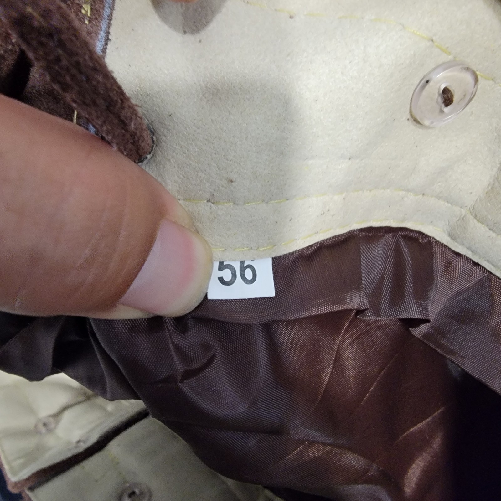 Vintage German Bavarian Suede Leather Shorts Oktoberfest Folklore Brown Size 56