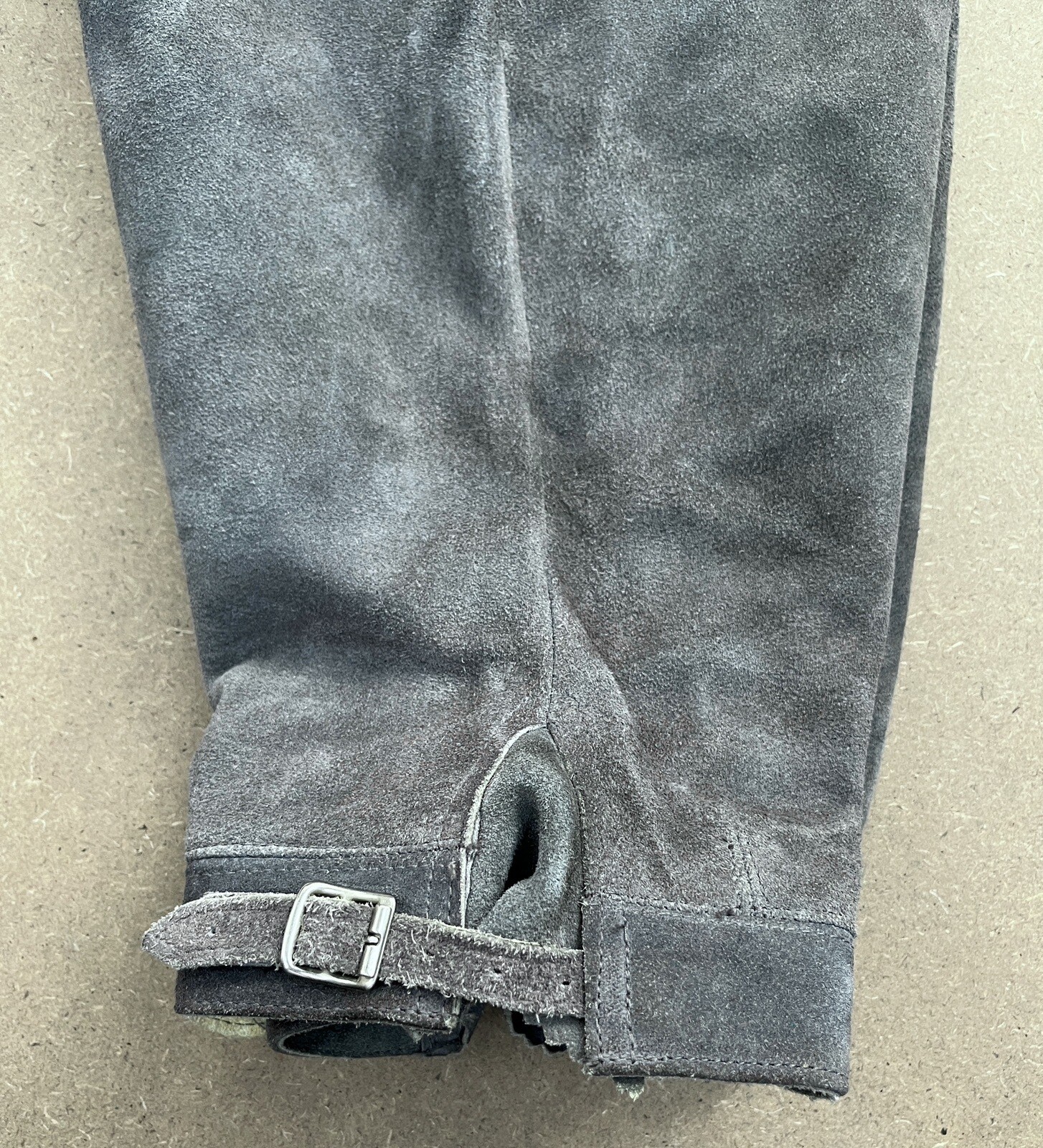 Vintage Lederhosen Leather Pants No Size Tag Zipper And belt