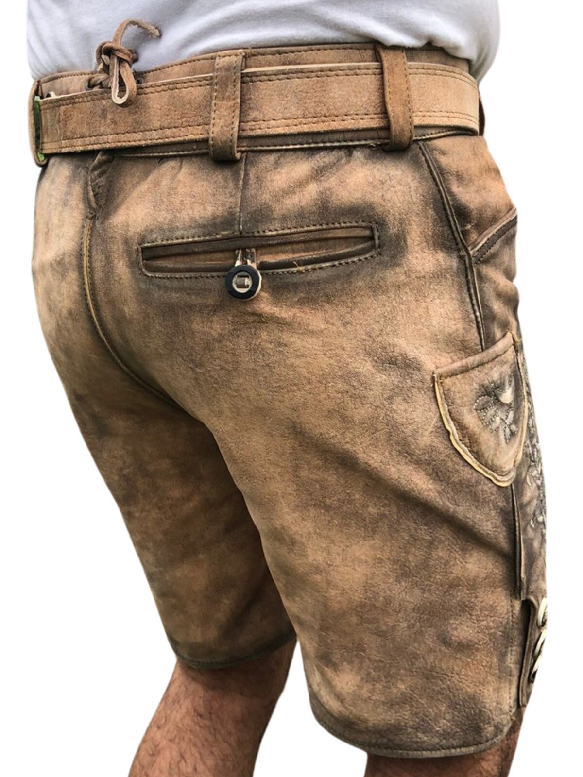 Men’s traditional Lederhosen suede pants Oktoberfest Lederhosen size 46 to 58