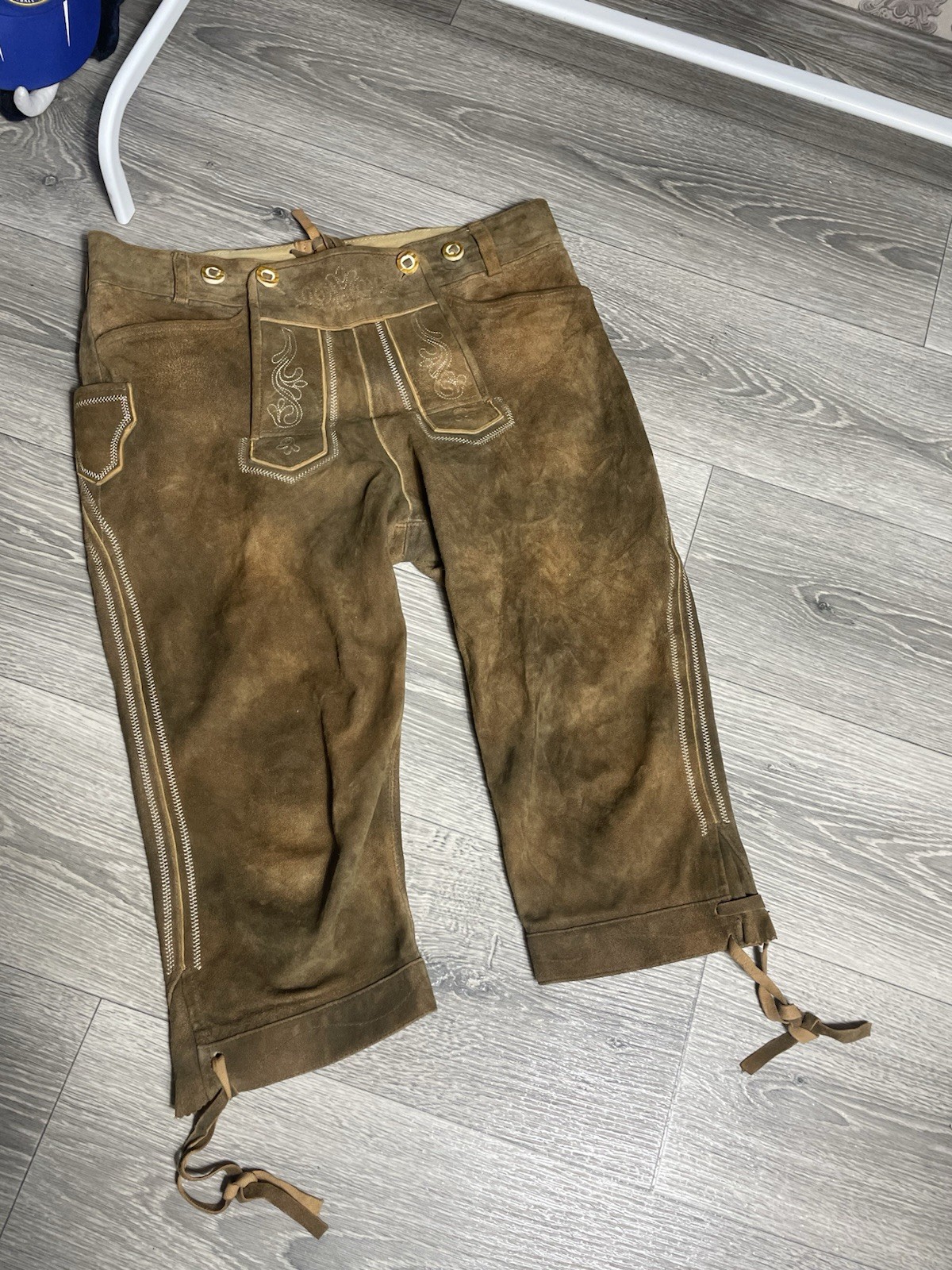 Vintage STOCKERPOINT Traditional Leather Trouser Shorts Men’s Sz 48 Oktoberfest