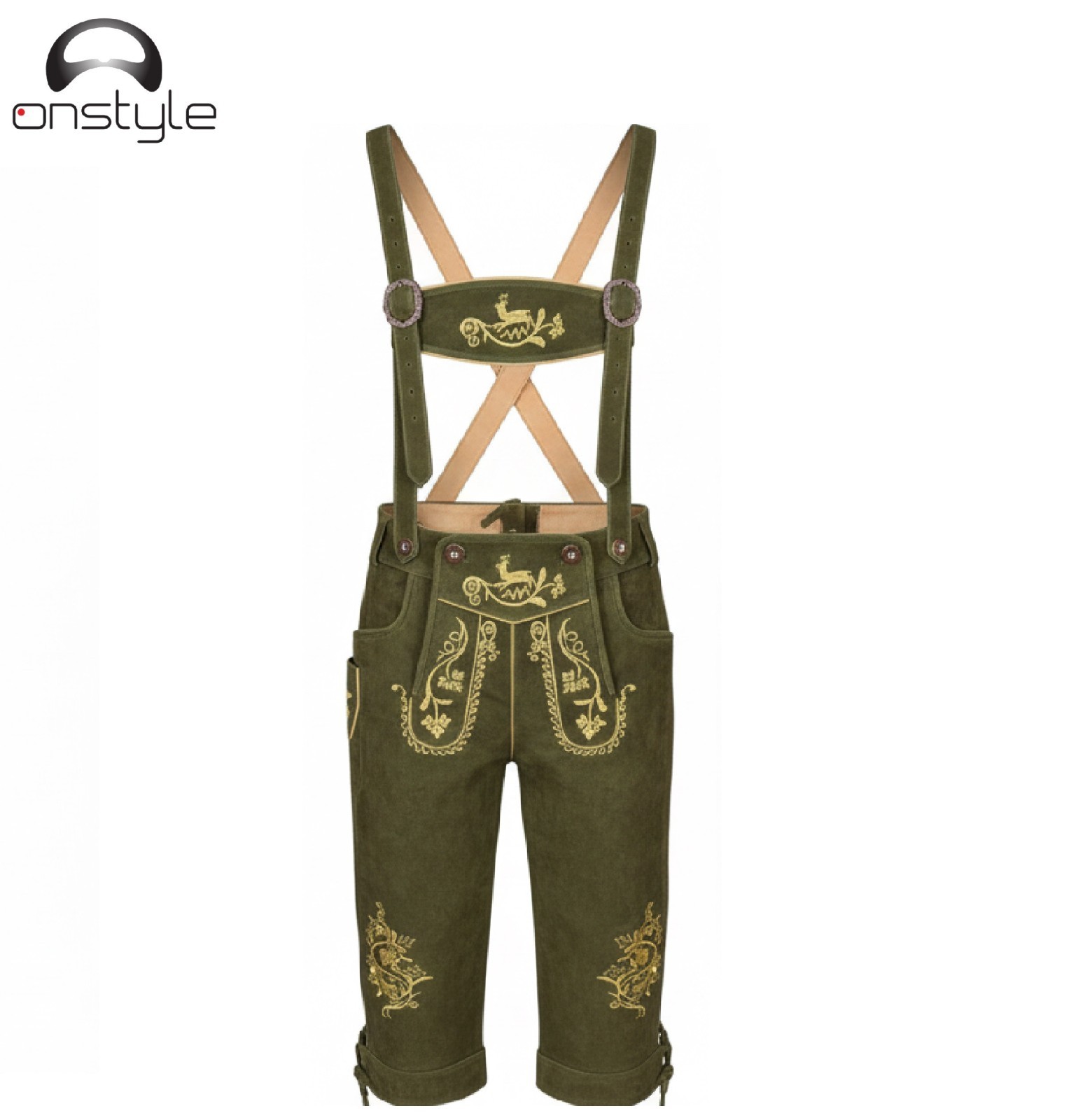 Premium Lederhosen Shorts -Men’s Bavarian Lederhosen Shorts – Traditional German