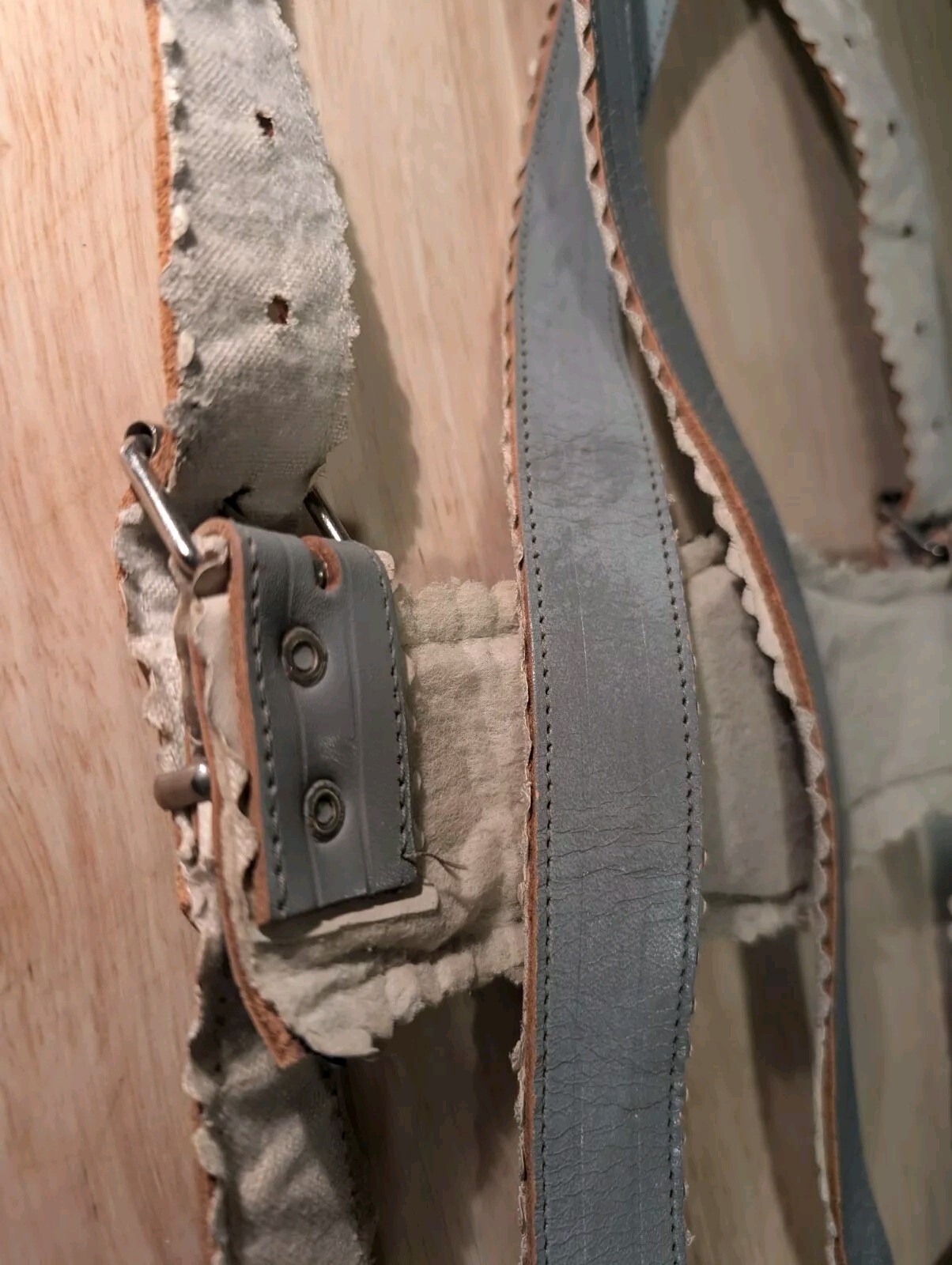 Vintage Lederhosen Suede Leather German Bavarian Oktoberfest Gray Green