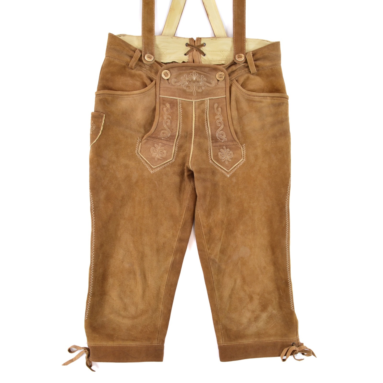 Scharzenberger Tyrol Bavarian Lederhosen Leather Pants Mens EUR 50 / US ~W33