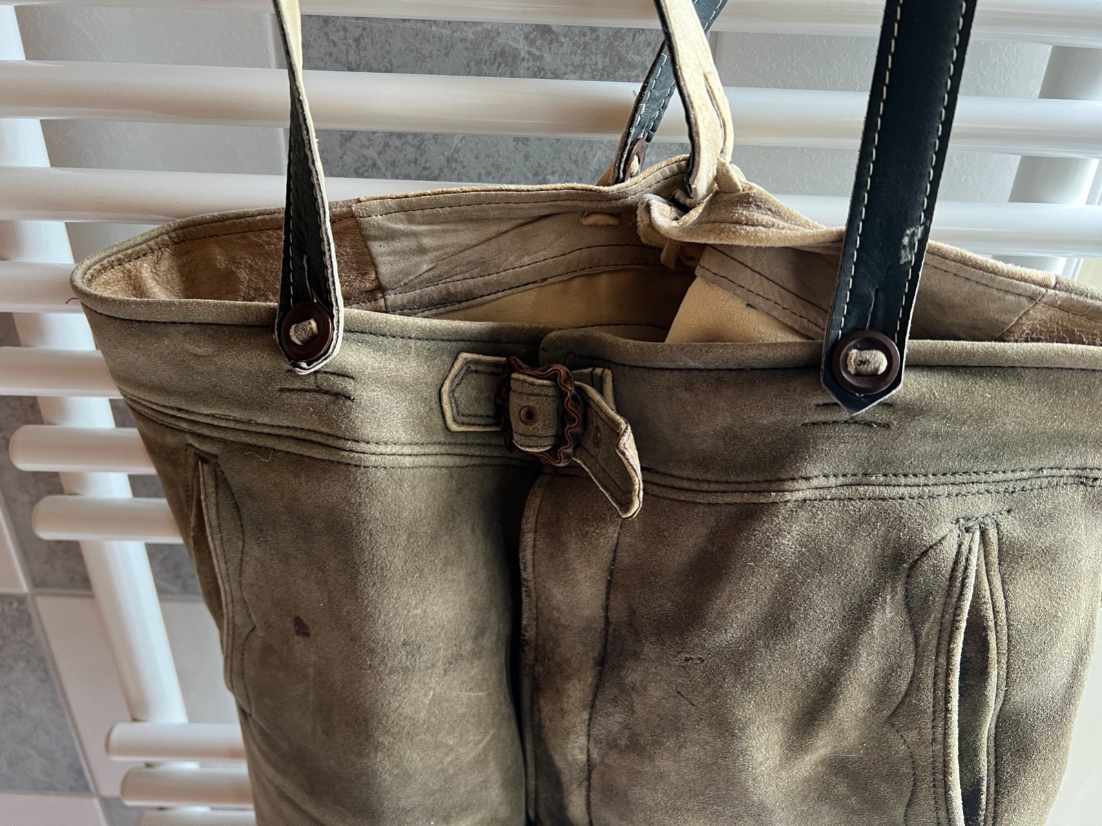 Genuine Bavarian Traditions Deerskin Trousers Lederhosen Oktoberfest Size 50