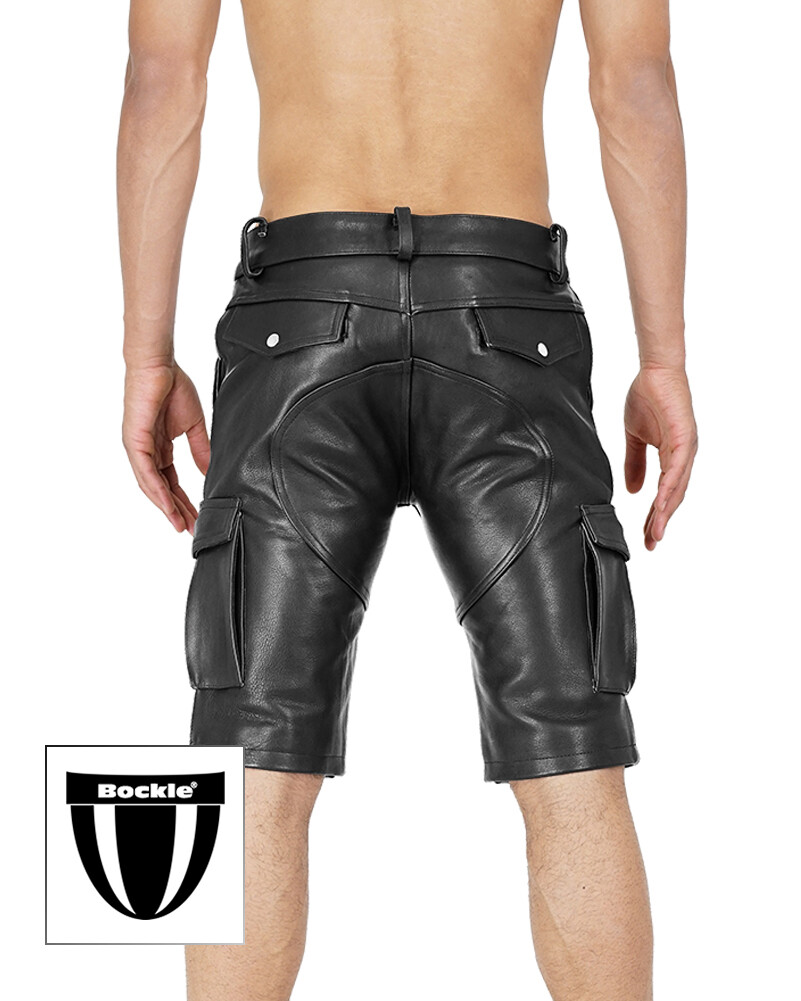Bockle® BoB Cargo Leather Shorts Short Leather Pants Men’s Thick Leather BOCKLEDER.DE