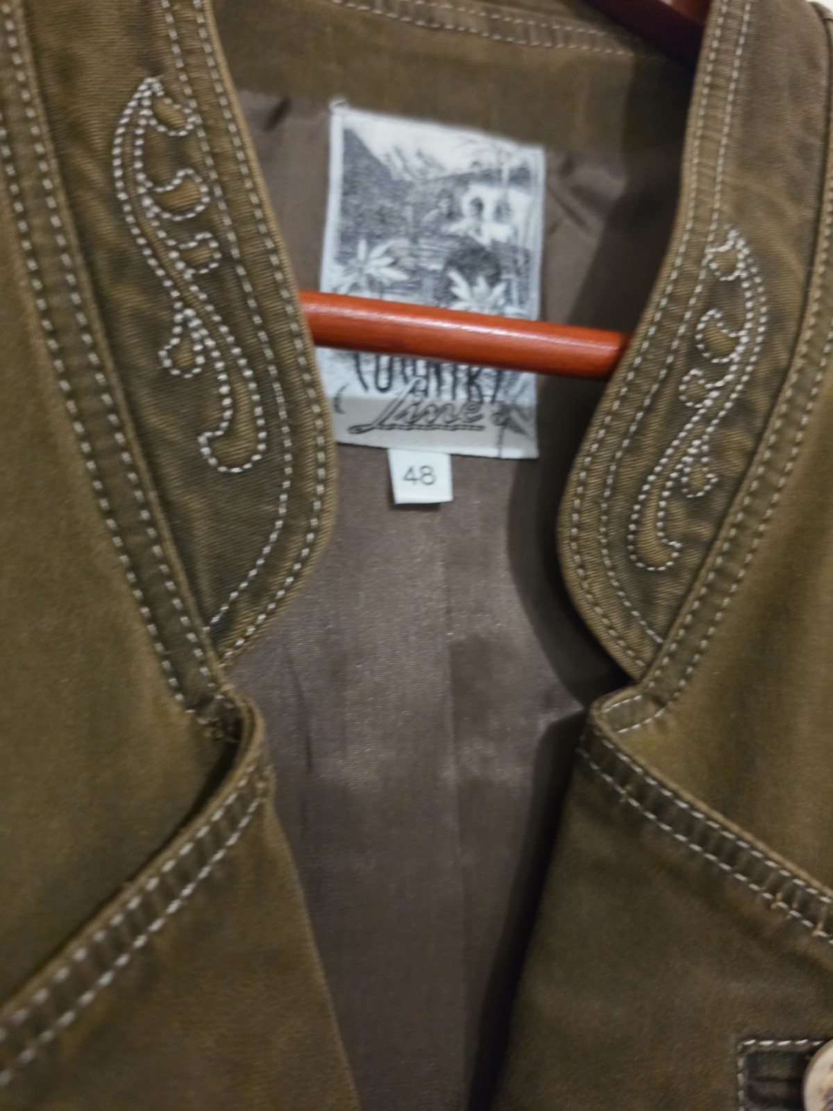 Vintage Country Line German Trachtenweste Traditional Vest Men’s Sz 48 US Sm/med