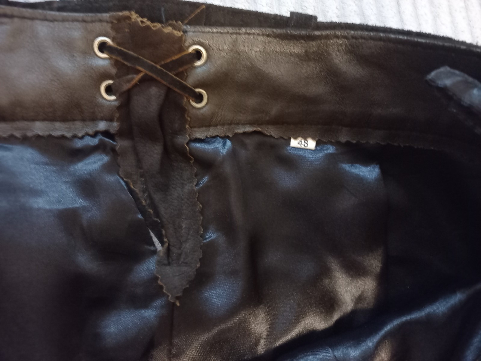 Lederhosen Trachten Oktoberfest Leather pants shorts (Size 48 (EU M))