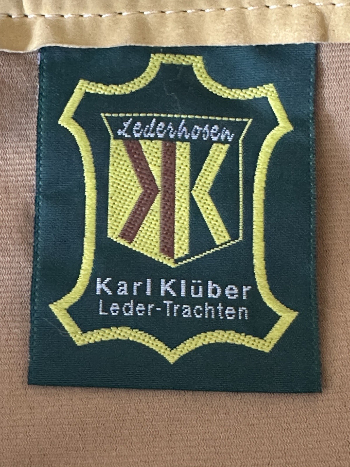 VTG Karl Klüber Trachten Lederhosen Leather Pants Men Oktoberfest Suspenders-56