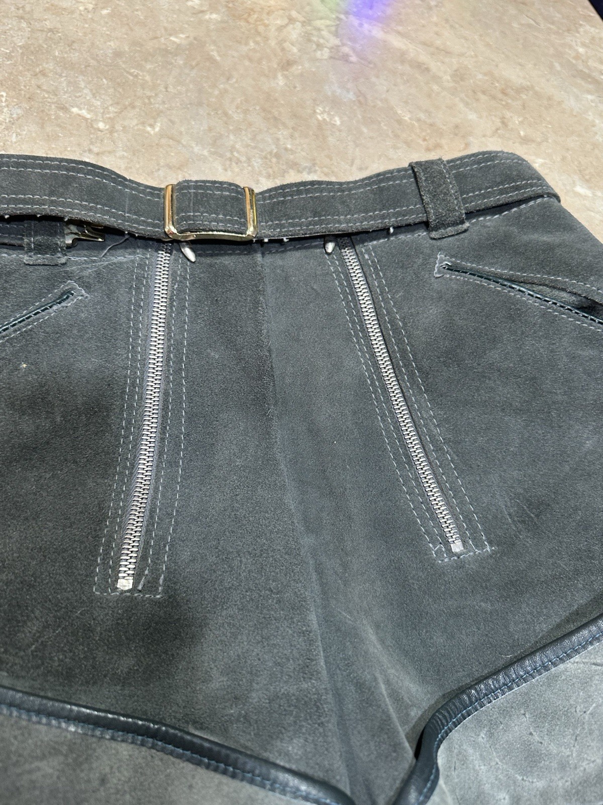 Vintage Youth Leather Trachten Shorts: Bavarian Oktoberfest!