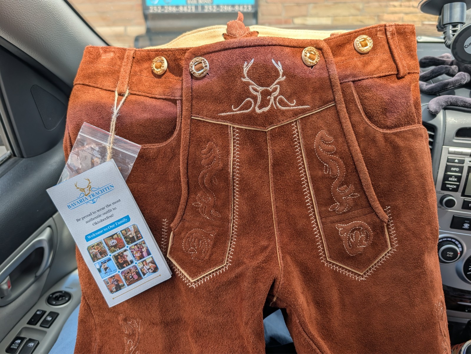 Complete Lederhosen Set made from 100% Genuine Leather. New with Tags