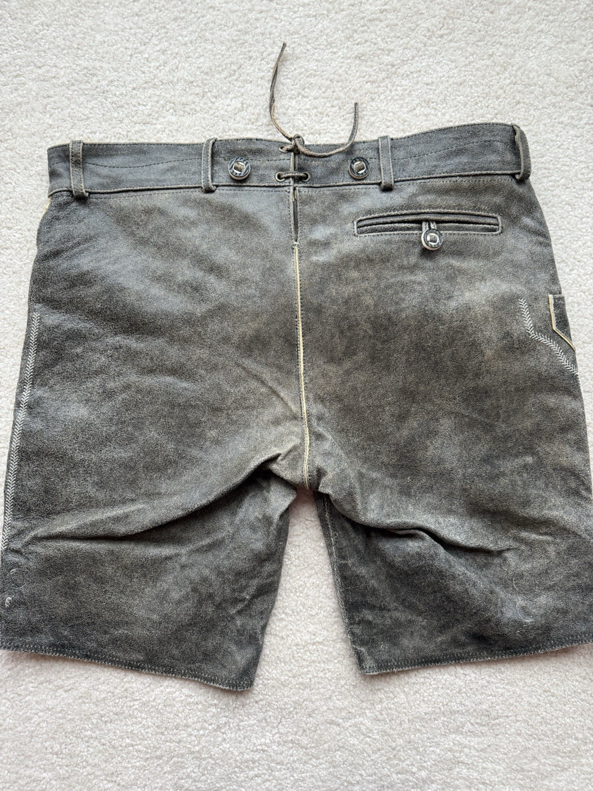 Traditional Bavarian Leather Lederhosen shorts Men’s 56 US 40