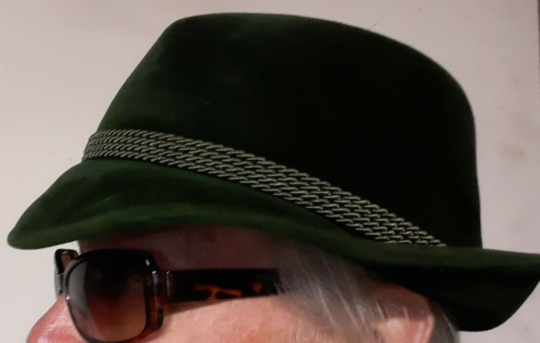 VINTAGE GERMAN GREEN Bavarian INNSBRUCK Mountain HAT by COLLINS SOUCZEK 61w6