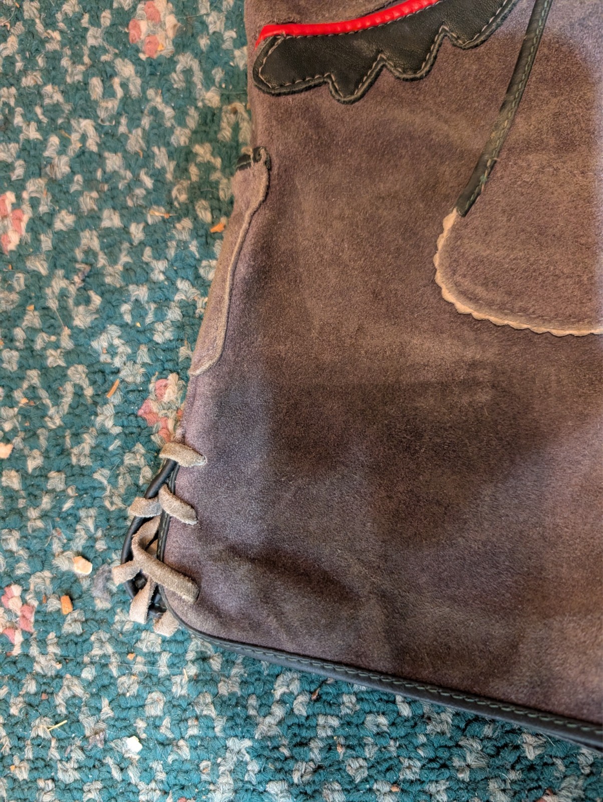 Boys/Toddler Oktoberfest German Gray/Green Lederhosen Leather Pants Child VTG