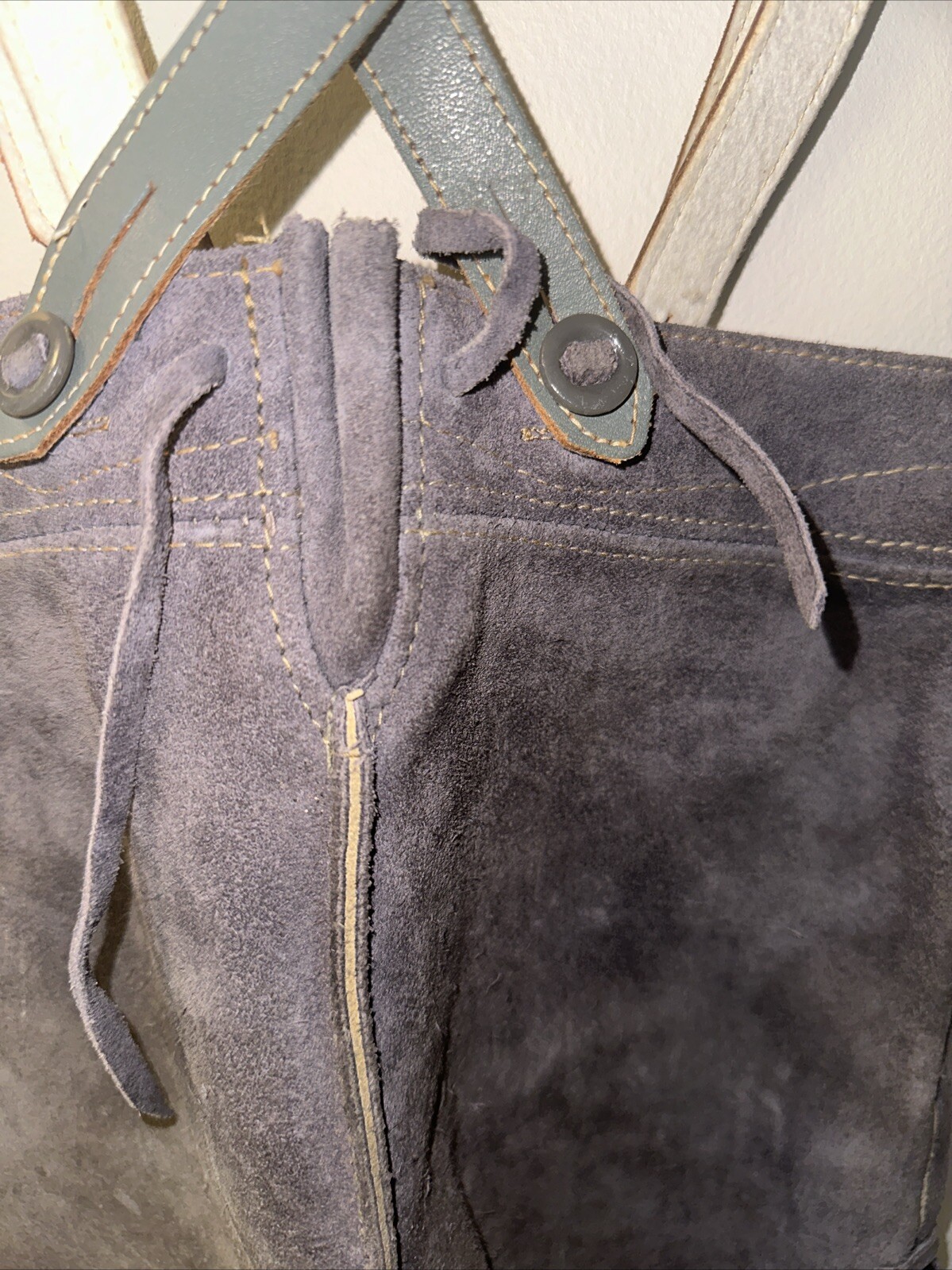Vintage 1960s Bergfreund Boys Lederhosen Elk Leather German Shorts Sz 1 11″x9″