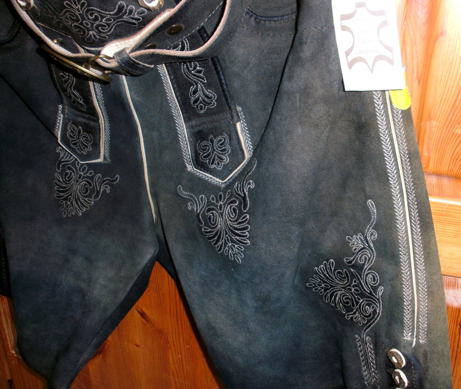 New traditional Lederhosen Country Maddox Ammersee smoke with belt NP 199 €, size 60
