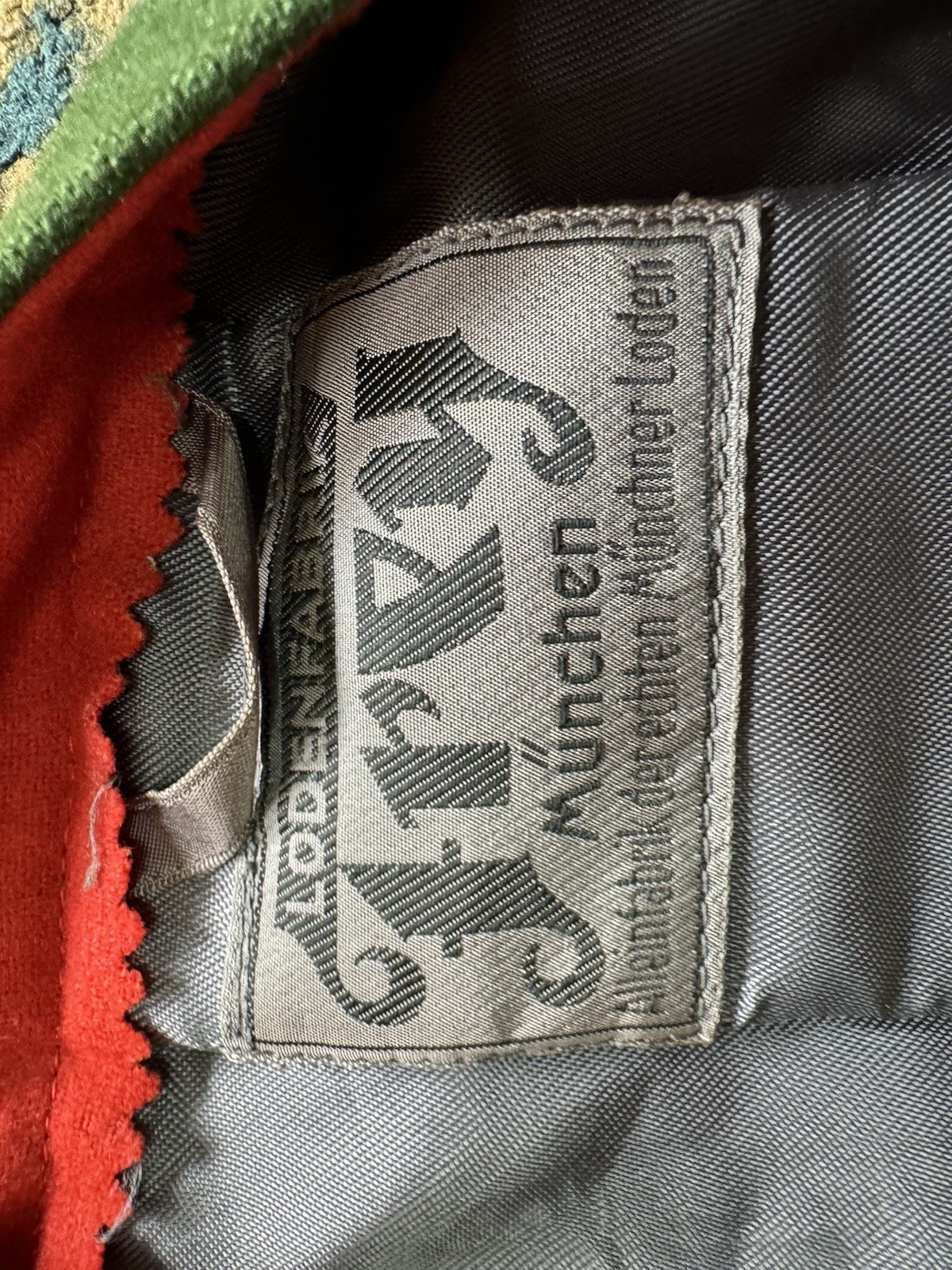 Frey Munchen Men’s German Lodenfabrik Jacket Gray with Green Trim Classic Style