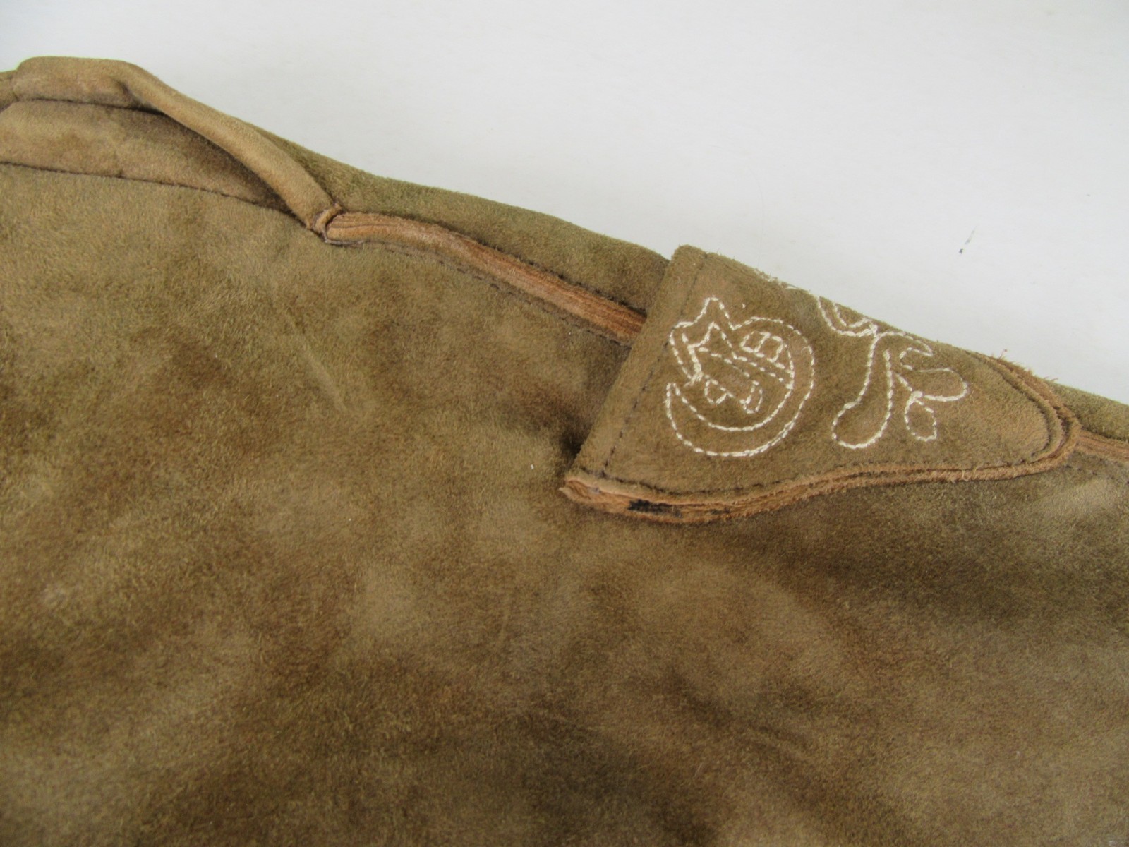 Long Almsach Lederhosen Suede Size 34 Costume Shirt Size 42 Oktoberfest Costume