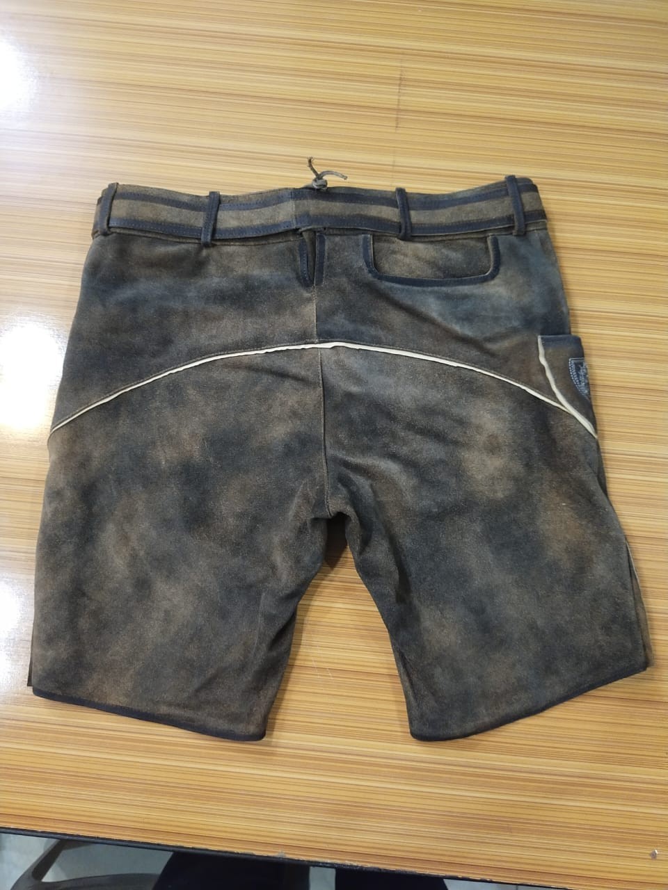 Men Lederhosen Shorts German Bavarian Leather Oktoberfest Costume