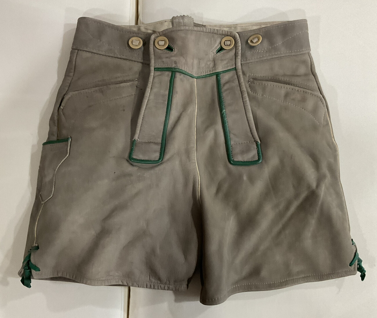 Austrian Lederhosen From Lanz Of Salzburg, Child Size 14, Beautiful Quality