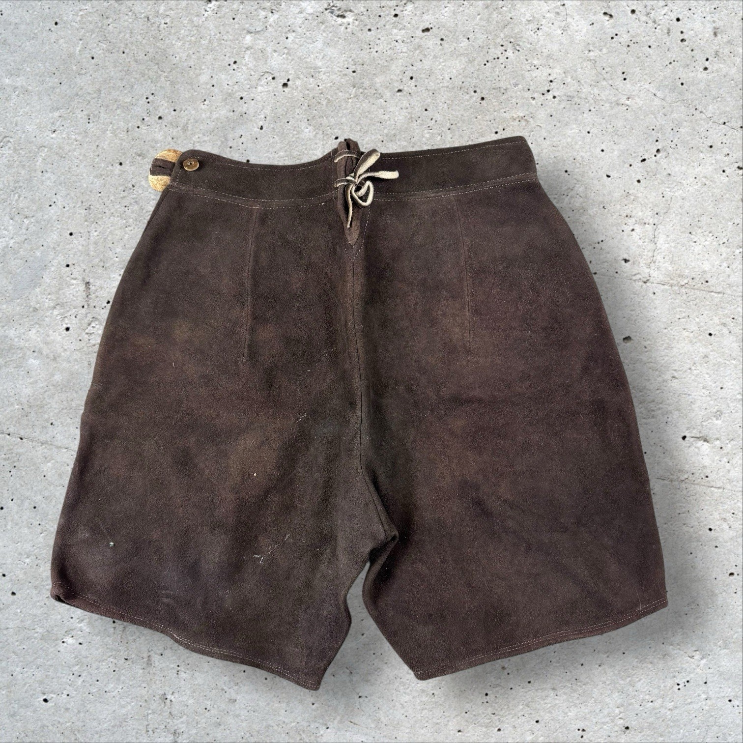 Vintage Authentic Bavarian Deerskin Lederhosen Fits Size 29 Oktoberfest