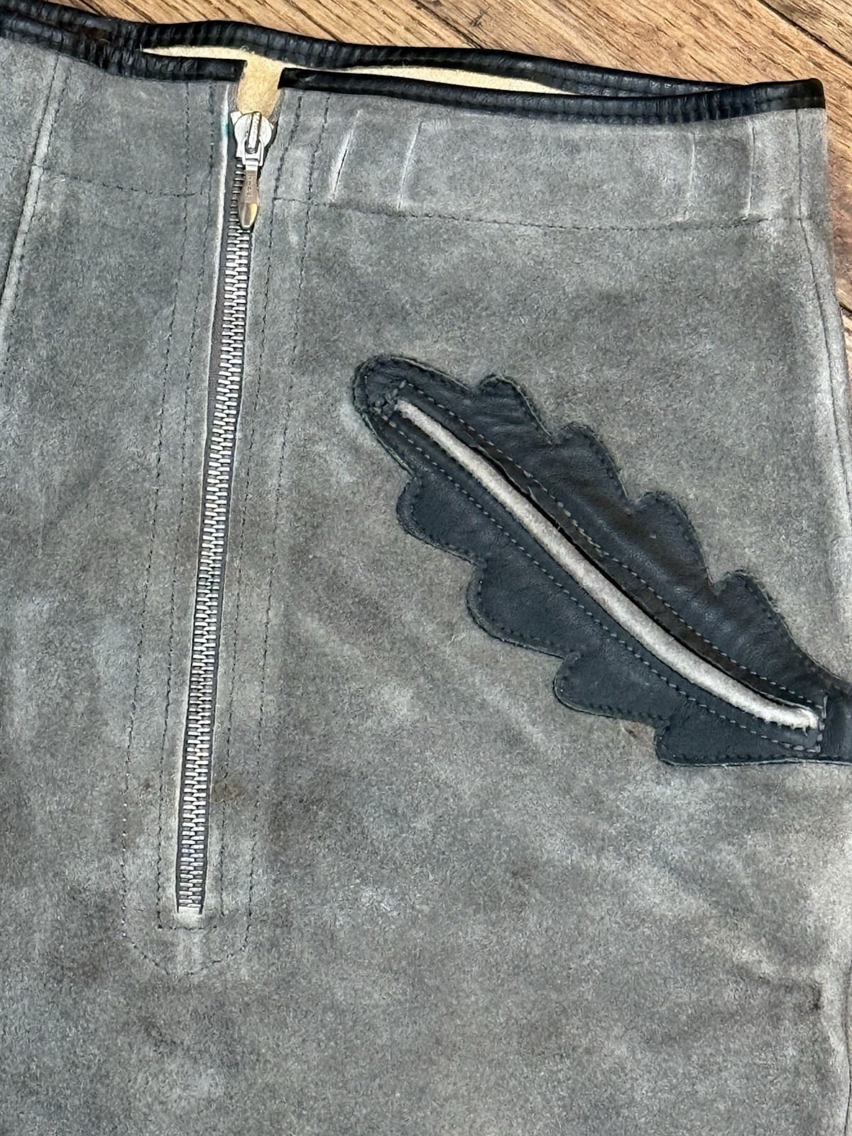 Vintage 50s-60s Bavarian German Lederhosen Suede Leather Shorts 34” Oktoberfest