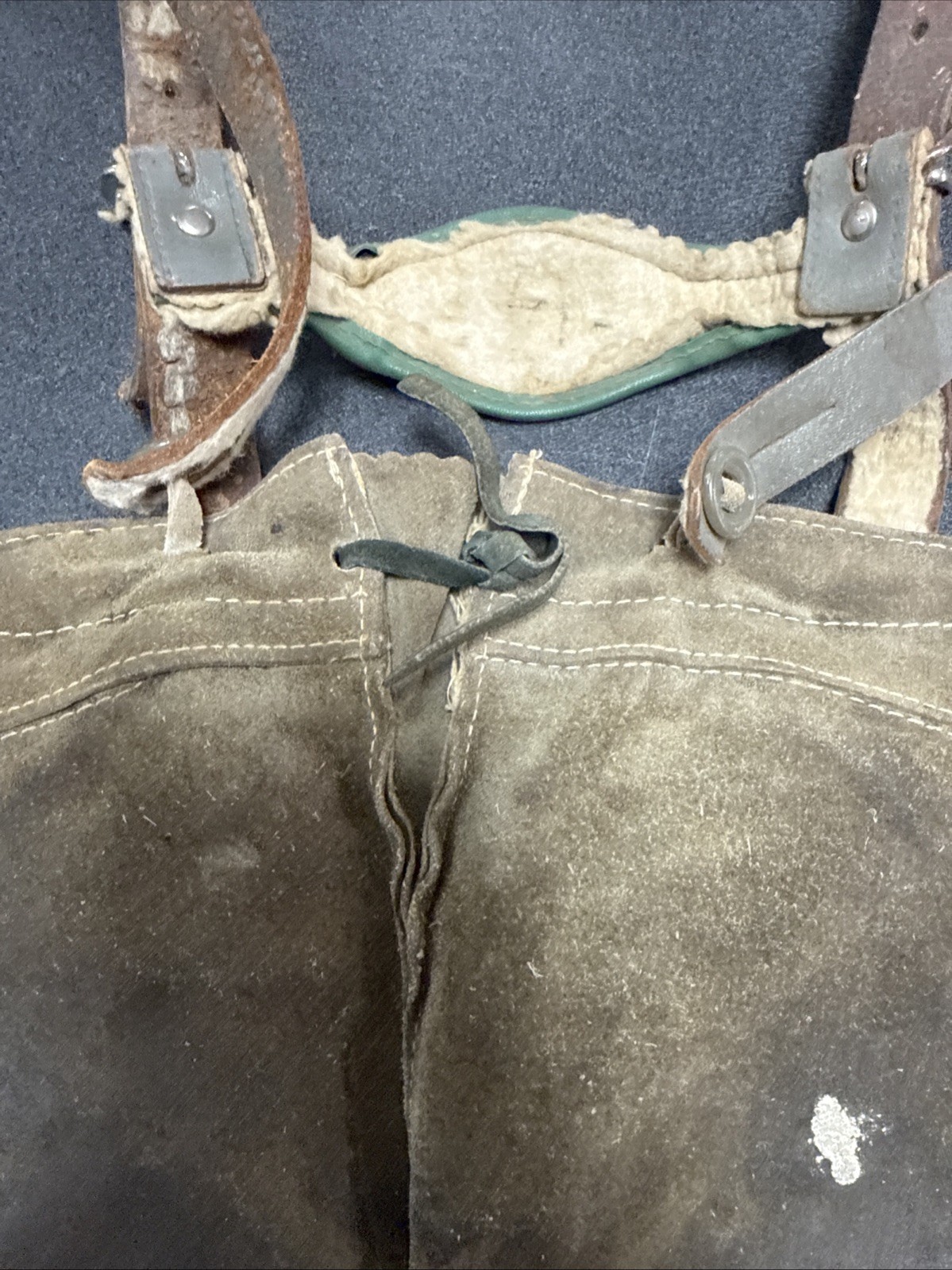 Vintage Leather Kids Lederhosen German Suede Bavarian Austrian