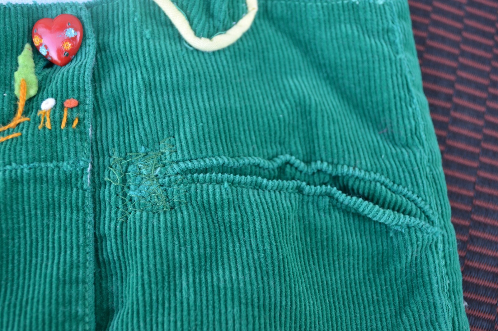 VTG Fabric Child’s Lederhosen Shorts made by Creazioni Angelo Alessandria