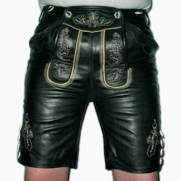 Traditional Lederhosen Oktoberfest Lederhosen Nappa Lederhosen with belt size 46-64