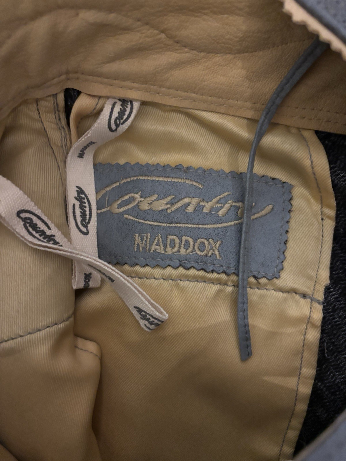 Maddox Genuine Leather Blueish Grey Lederhosen Shorts w/ Suspenders Size 38