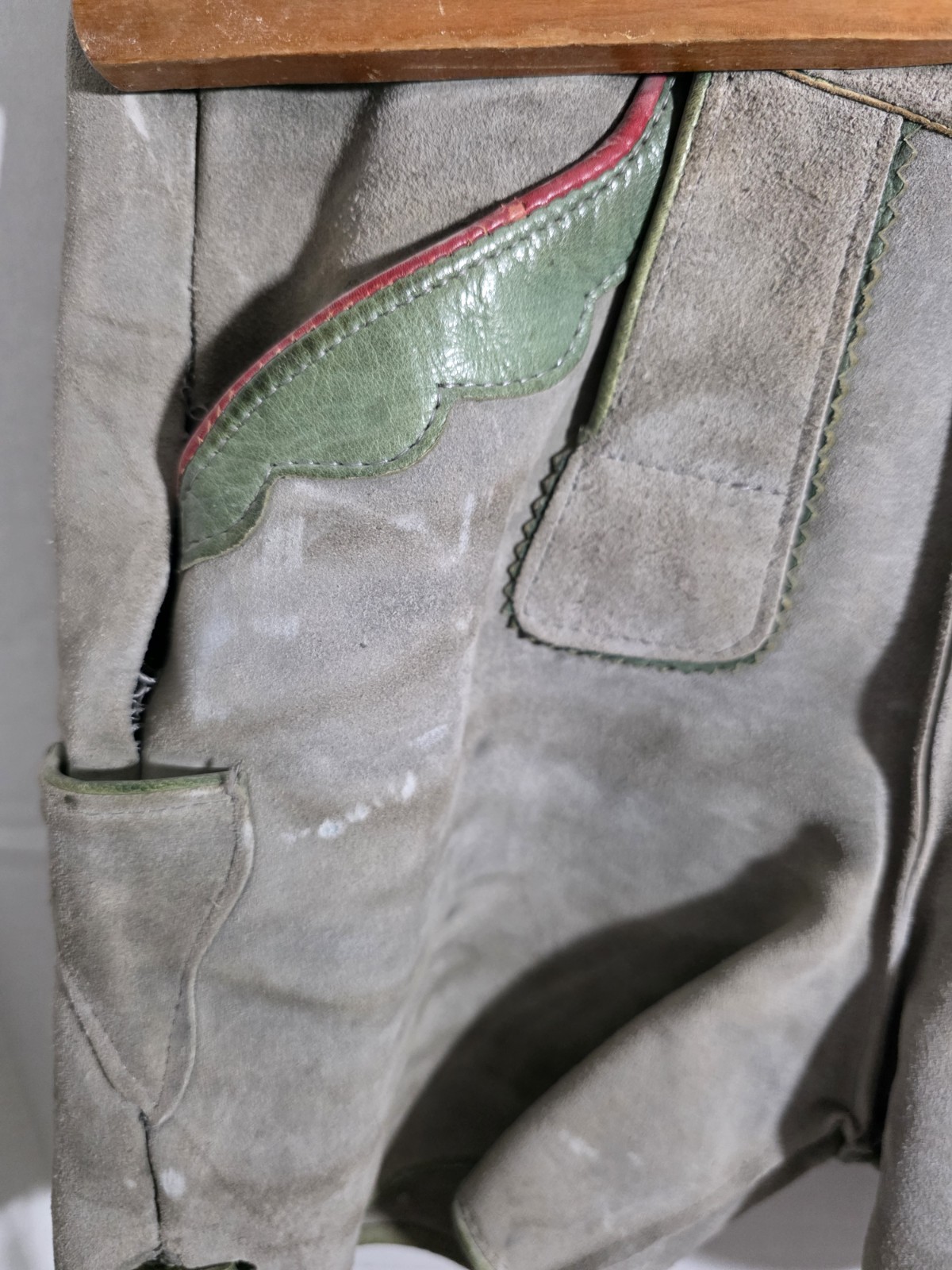 Vintage Authentic Lederhosen Suede Leather