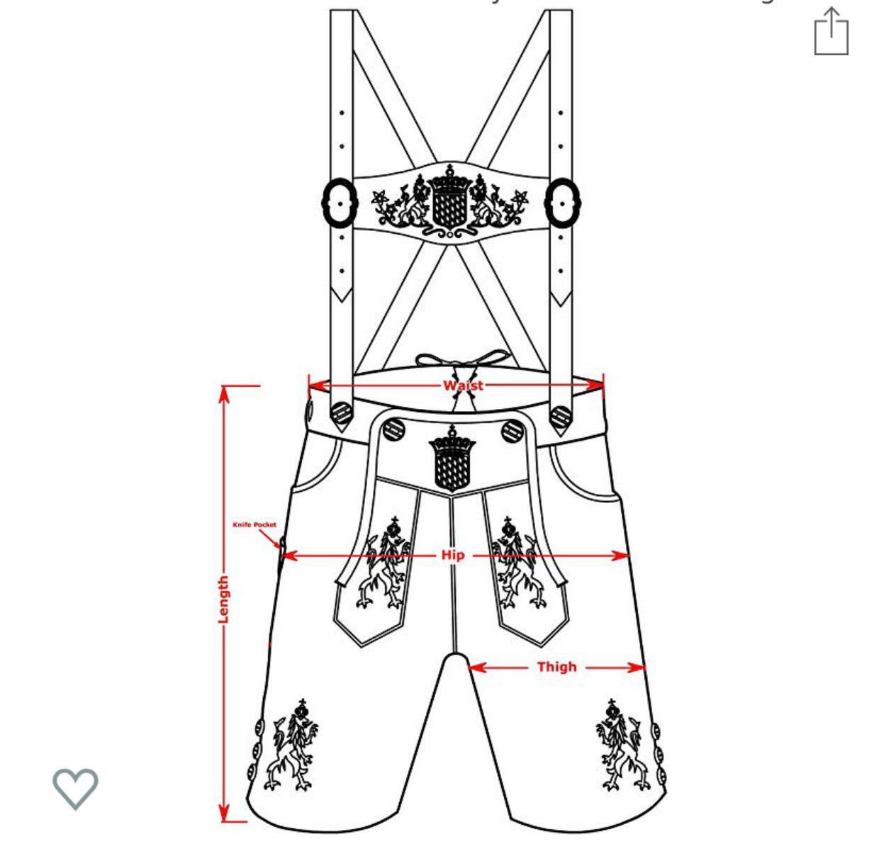 Trachtenset Oktoberfest Branded Authentic German Lederhosen Bundhosen Full Dress